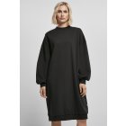 Dámské šaty // Urban Classics Ladies Organic Oversized Midi Crewneck Dress black