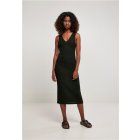 Dámské šaty // Urban Classics Ladies Midi Sleeveless Rib Dress black