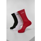 Ponožky // Mister tee SKRRT Socks Pack red white black
