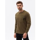 Men's sweatshirt - dark olive B1355