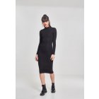 Dámské šaty // Urban Classics / Ladies Turtleneck L/S Dress black