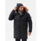 Men's winter jacket C514 - black