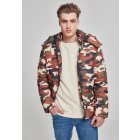 Pánská zimní bunda // Urban Classics Hooded Camo Puffer Jacket rustycamo