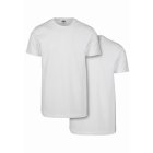Pánské tričko krátký rukáv // Urban Classics Basic Tee 2-Pack white/white