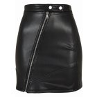 Dámská sukně // Urban Classics / Ladies Synthetic Leather Biker Skirt black