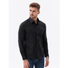 Men's shirt with long sleeves - V2 black K642