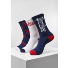 Ponožky // Mister tee Paradise Socks 3-Pack navy/white/red