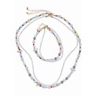 Náhrdelník // Urban Classics / Various Pearl Layering Necklace and Anklet Set mu