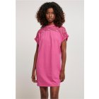 Dámské šaty // Urban Classics Ladies Lace Tee Dress brightviolet
