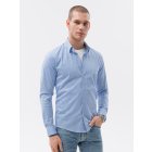Men's shirt with long sleeves REGULAR FIT - light blue K614