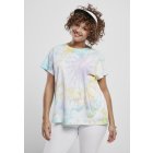 Dámské tričko krátký rukáv // Urban classics Ladies Tie Dye Boyfriend Tee pastel