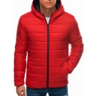 Men's mid-season quilted jacket C527 - red