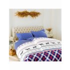Xmass 2D flannel bedding A776 - blue