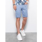 Men's casual shorts W303 - light blue