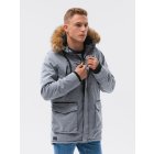 Men's winter jacket C512 - grey