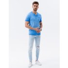 Men's plain t-shirt S1388 - V1 blue melange