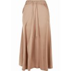 Dámská sukně // Urban classics Ladies Satin Midi Skirt softtaupe
