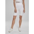 Dámské šortky // Urban classics Ladies High Waist Cycle Shorts white