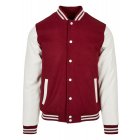 Urban Classics / Oldschool College Jacket burgundy/white
