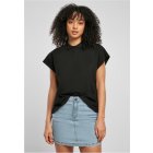 Urban Classics / Ladies Oversized Extended Shoulder Polo Tee black