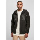 Pánská bunda // Urban Classics / Hooded Micro Fleece Jacket black